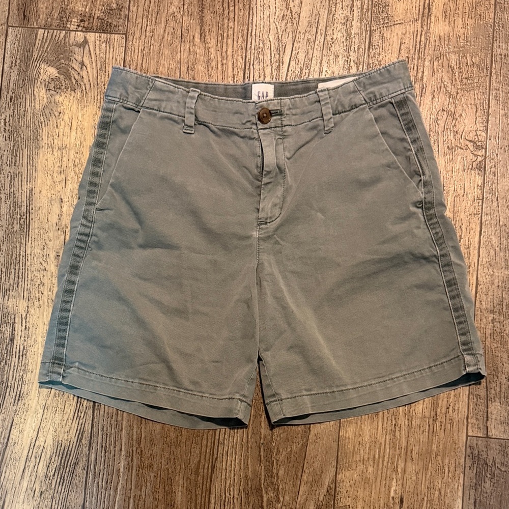 Sage Green Girlfriend Chino Shorts